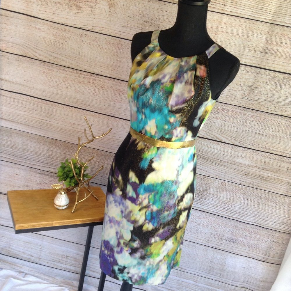 Elie Tahari Watercolor Dress - Picture 8 of 17